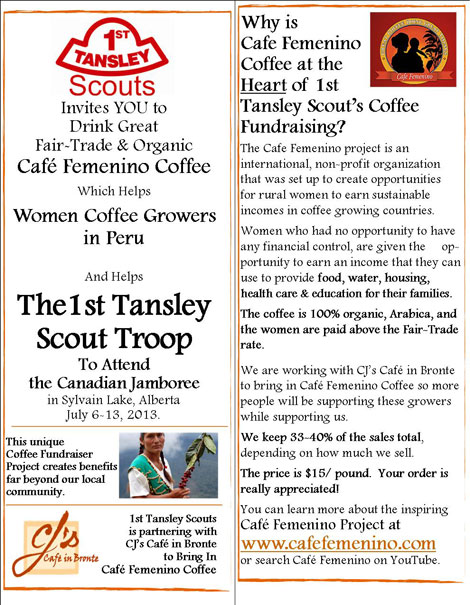 Fundrasing Give Out to Customers Example